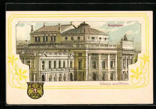 AK Wien, Burgtheater, Wappen