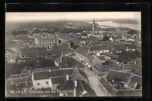 AK Tulln /N. Ö., Panorama von der Pfarrkirche