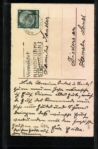 Künstler-AK Kind mit zwei Glocken und Tannenzweigen zu Neujahr