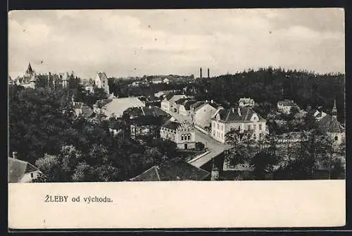 AK Zleby, Od Vychodu, Gesamtansicht