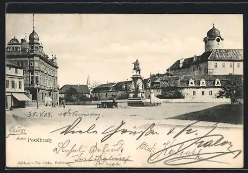 AK Bad Podiebrad / Podebrady, Namesti