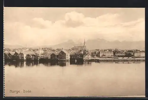 AK Bodo, Ortsansicht vom Wasser aus