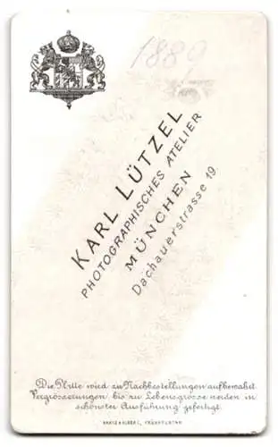 Fotografie Karl Lützel, München, Dachauerstr. 19, Eleganter Herr mit Vollbart