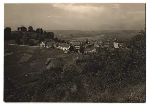 Fotografie unbekannter Fotograf, Ansicht Untertürkheim, Panorama mit Rotenberg