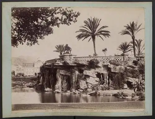 Fotografie Jean-Baptiste Giletta, Ansicht Nice, Boulevard Victor-Hugo, Rückseite Cascade des Nouveaux Jardins, 30 x 23cm