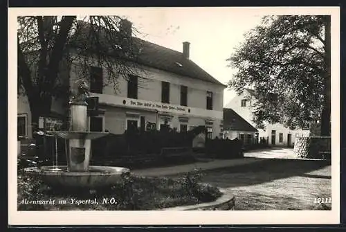 AK Altenmarkt im Yspertal, Bäckerei und Gasthof zur blauen Traube, Inh. Franz Böhm