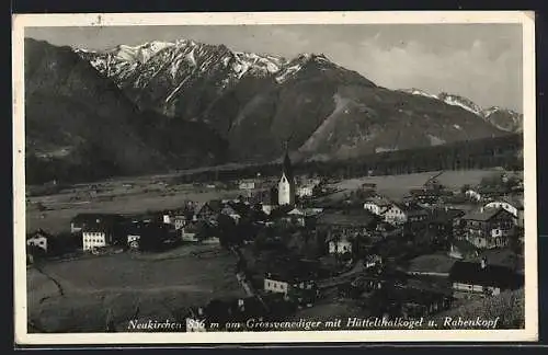 AK Neukirchen am Grossvenediger, Teilansicht mit Hüttelthalkogel und Rabenkopf