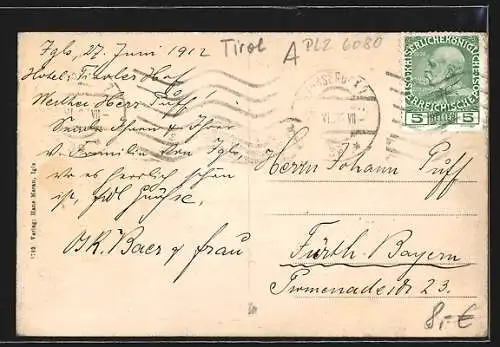 AK Igls, Teilansicht mit Bergen