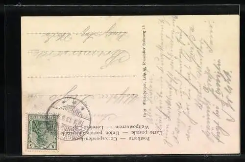 AK Musik-, Gesangs- u. Tanz-Ensemble von Joseph Höhne in Trachten, mit Akkordeon, Geigen