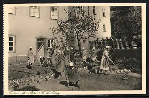 AK Eichstätt, Benediktiner-Abtei St. Walburg, Garten der Haushaltungsschule