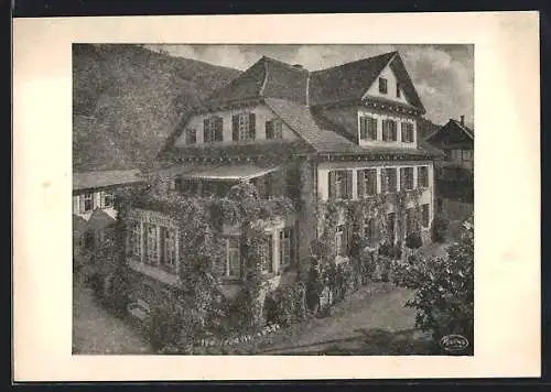 AK Oberharmersbach /Schwarzwald, Gasthof-Pension Bären, Inh. A. Lay