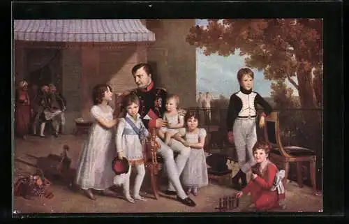 AK Napoleon mit Familie