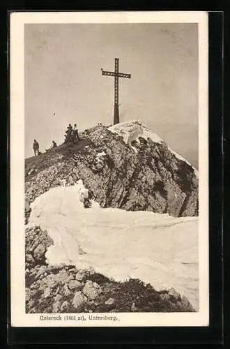 AK Untersberg, Gipfelkreuz Geiereck
