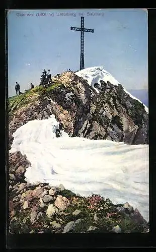 AK Geiereck Unterberg mit Gipfelkreuz
