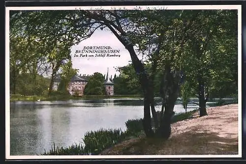 AK Dortmund-Brünninghausen, Schlosswirtschaft im Park von Schloss Romberg, Inh. Hans Böhner