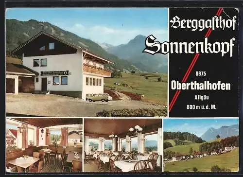 AK Oberthalhofen /Allgäu, Berggasthof Sonnenkopf, Bes. Fam. Hans Holderried