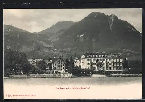 AK Beckenried, Blick auf Hotel Nidwaldnerhof