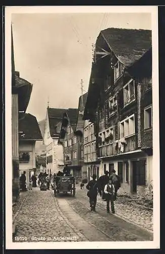 AK Andermatt, Strasse im Ortskern