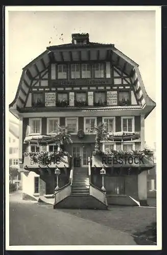 AK Einsiedeln, Hotel de la Vigne, Gasthaus Rebstock