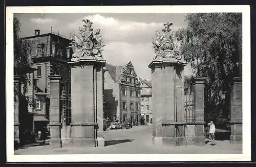 AK Ansbach, Blick durch das Schlosstor