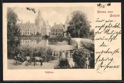 AK Anholt, Ansicht vom Schloss