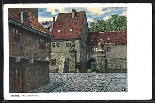 AK Weimar / Thüringen, Eingang des Wittumspalais