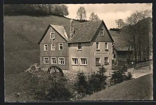 AK Frauenwald /Rstg., Blick auf die Gaststätte Fraubachmühle