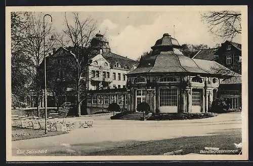 AK Bad Salzschlirf, Partie am Bonifaciusbrunnen