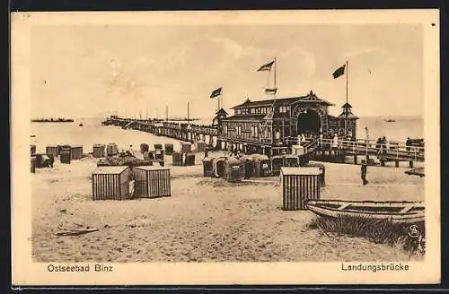 AK Binz, Blick auf die Landungsbrücke