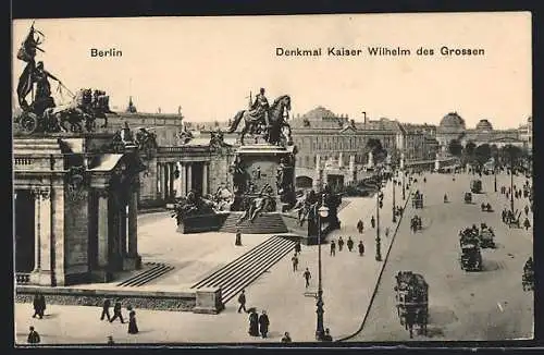 AK Berlin, Denkmal Kaiser Wilhelm des Grossen