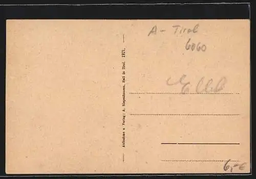 AK Hall in Tirol, Strassenpartie mit alten Häusern