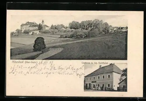AK Altenhof /Ober-Oestr., Gasthaus d. Gg. Reinthaler, Ortsansicht