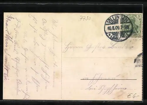 AK Villingen / Baden, Luisenstrasse aus der Vogelschau