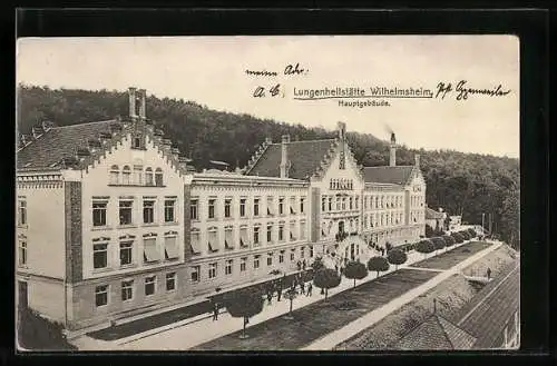 AK Wilhelmsheim, Lungenheilstätte, Hauptgebäude