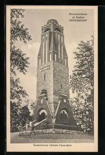 AK Heringsdorf / Seebad, Bismarckwarte