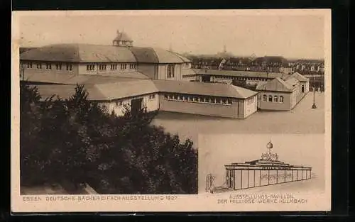 AK Essen, Deutsche Bäckereifachausstellung 1927, Ausstellungs-Pavillon
