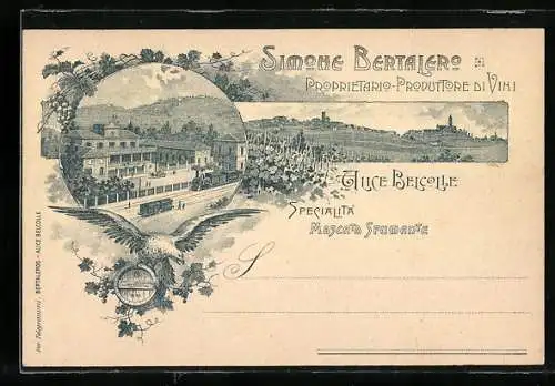 Lithographie Alice Bel Colle, Simone Bertalero Proprietario-Produttore di Vihi, Moscato Spumante