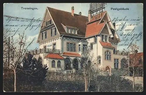AK Trossingen, Blick auf das Postgebäude