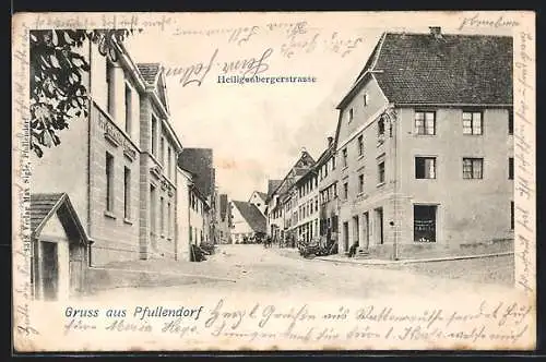 AK Pfullendorf, Heiligenbergerstrasse mit Gasthof