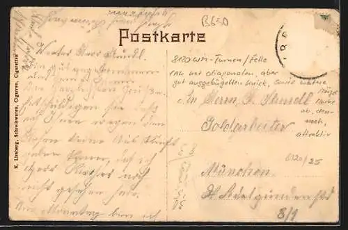 Künstler-AK Weilheim /Obb., 60 Jähriges Gründungsfest d. Turnvereines 1907, Totalansicht