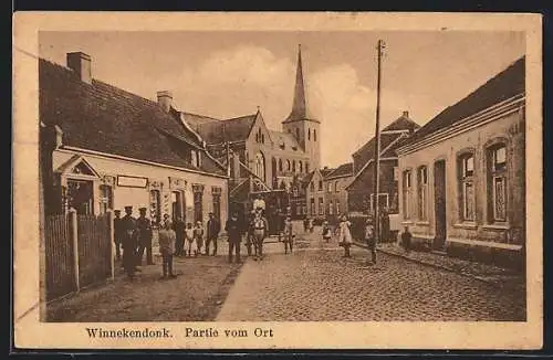 AK Winnekendonk, Strassenpartie mit Kirche