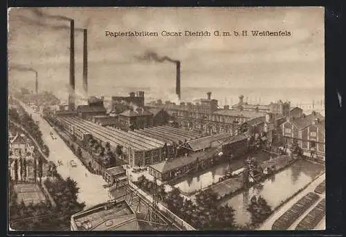 AK Weissenfels, Papierfabrik Oscar Dietrich GmbH