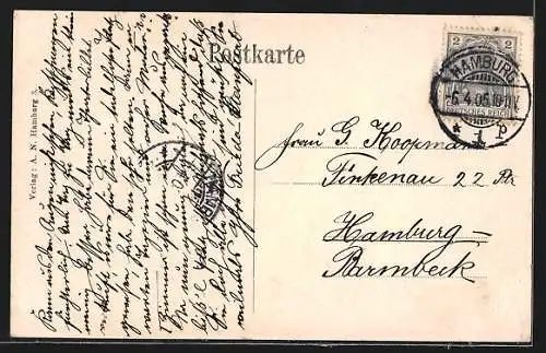 AK Hamburg, Hafenpartien in Hufeisen