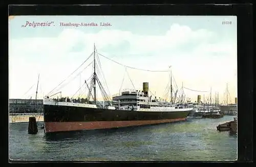 AK Passagierschiff Polynesia der Hamburg-Amerika-Linie