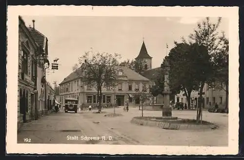 AK Schrems /N. D., Gasthof am Marktplatz