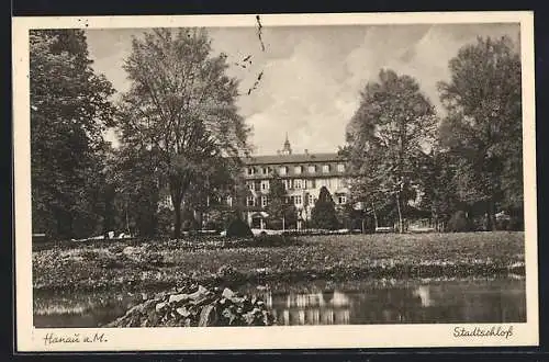 AK Hanau a. M., Ansicht vom Stadtschloss