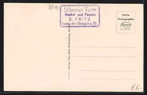 AK Breisach a. Rhein, Totalansicht mit Kirche