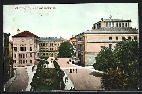 AK Halle /Saale, Universität und Auditorium