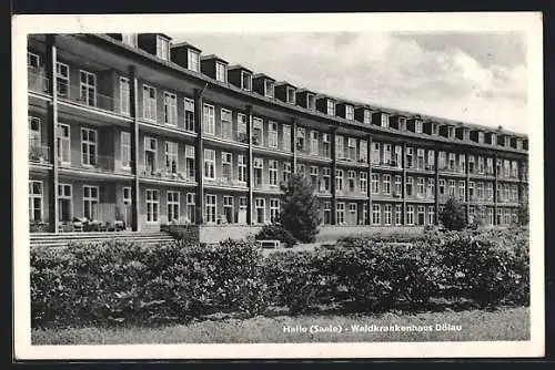 AK Halle /Saale, Am Waldkrankenhaus Dölau