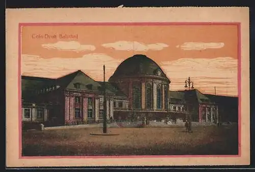 AK Köln-Deutz, Leute am Bahnhof